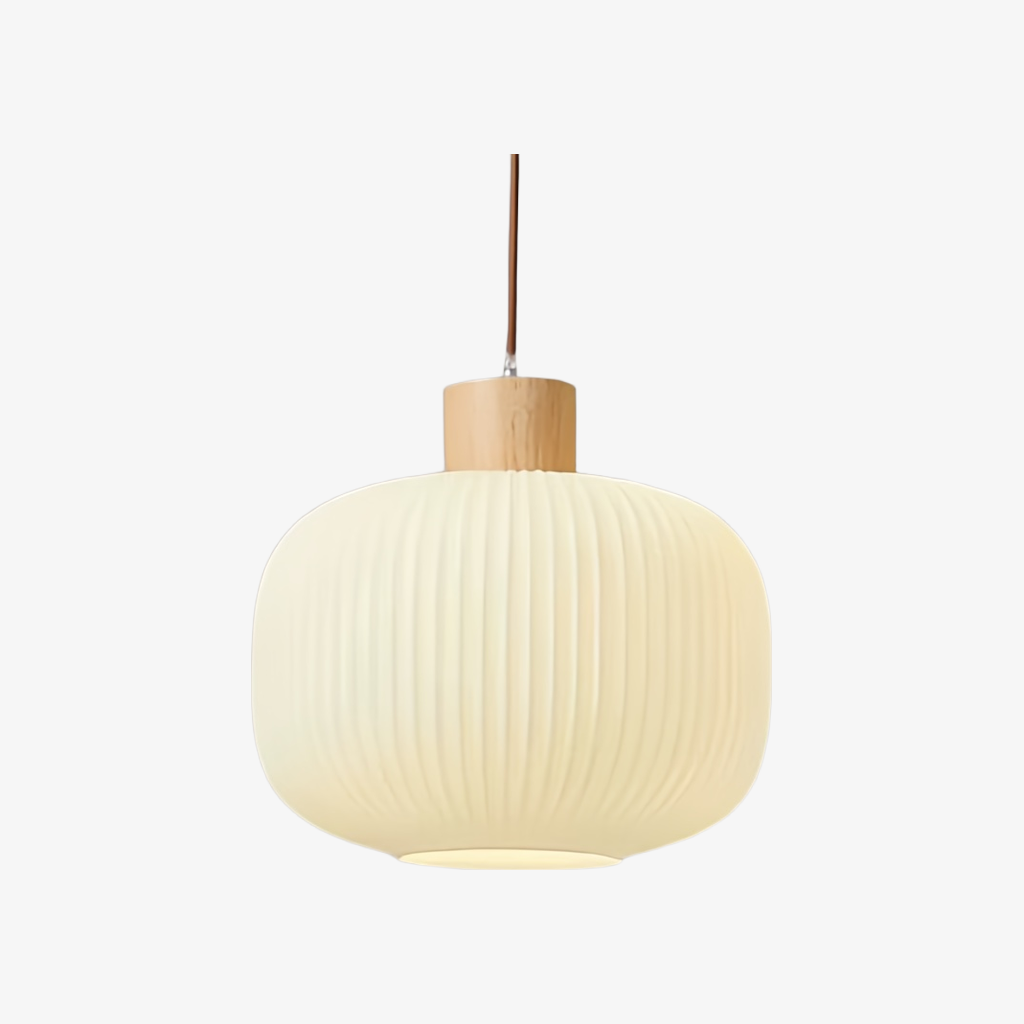 Lámpara colgante de vidrio blanco lechoso vintage elegante Opalyn - Iluminación para comedor