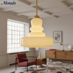 Cargar imagen en el visor de la Galería, Lámpara Colgante Verdoma Colorida en Forma de Calabaza Bauhaus - Diseño Artístico para Iluminación de Isla de Cocina