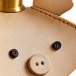 Load image into Gallery viewer, Handcrafted Piglet Leather Pendant Light
