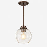 Charger l'image dans la visionneuse de galerie, Modern Clear Glass Pendant Light for Kitchen Island and Foyer