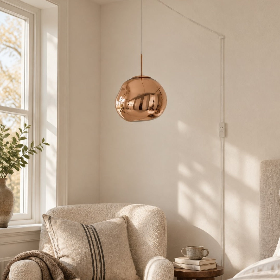Molten PVC Organic Plug-In Pendant Light