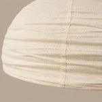 Load image into Gallery viewer, Gathered Fabric Pendant Lamp with Botanical Pattern Option
