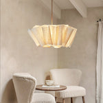 Load image into Gallery viewer, Nordic Linen Pleated  Fabric Pendant Light Lampshade
