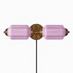 Cargar imagen en el visor de la Galería, Eloise fluted milk-glass plug-in wall sconce