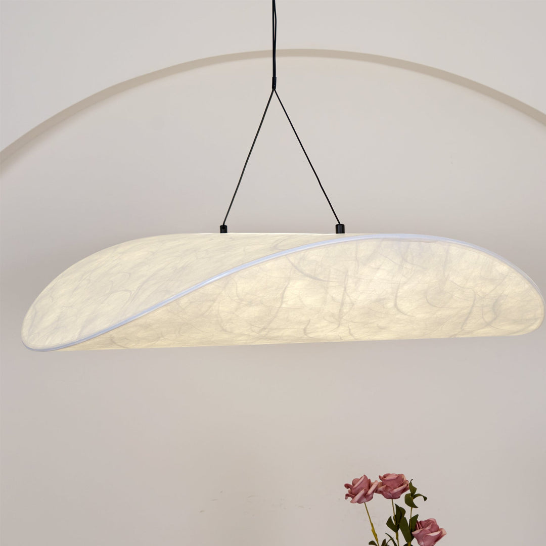 Cloudlike Mulberry Silk Plug-In Pendant Light