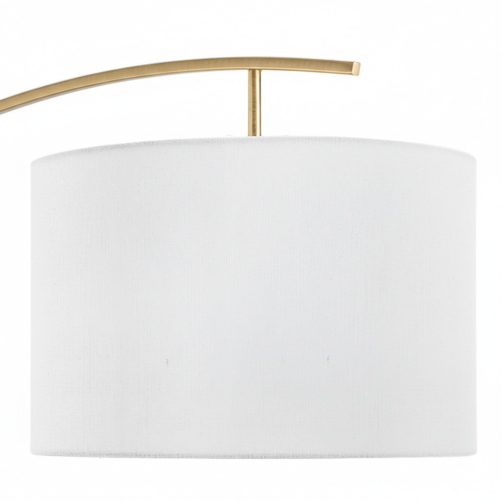 Lampadaire Moderne AstraLoop à Arc en Tissu - Design Élégant et Courbé en Métal pour Intérieurs