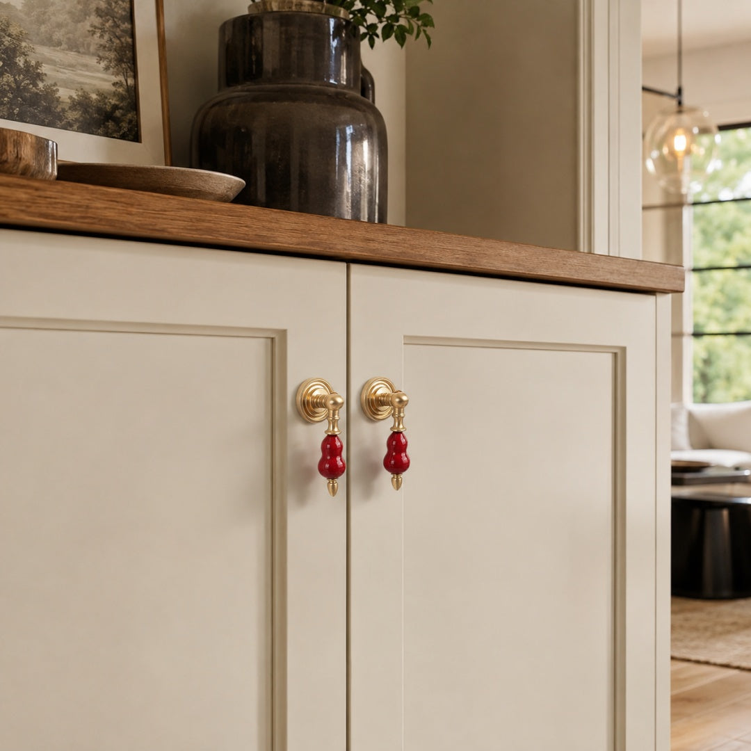Colorful Ceramic Cabinet Handles