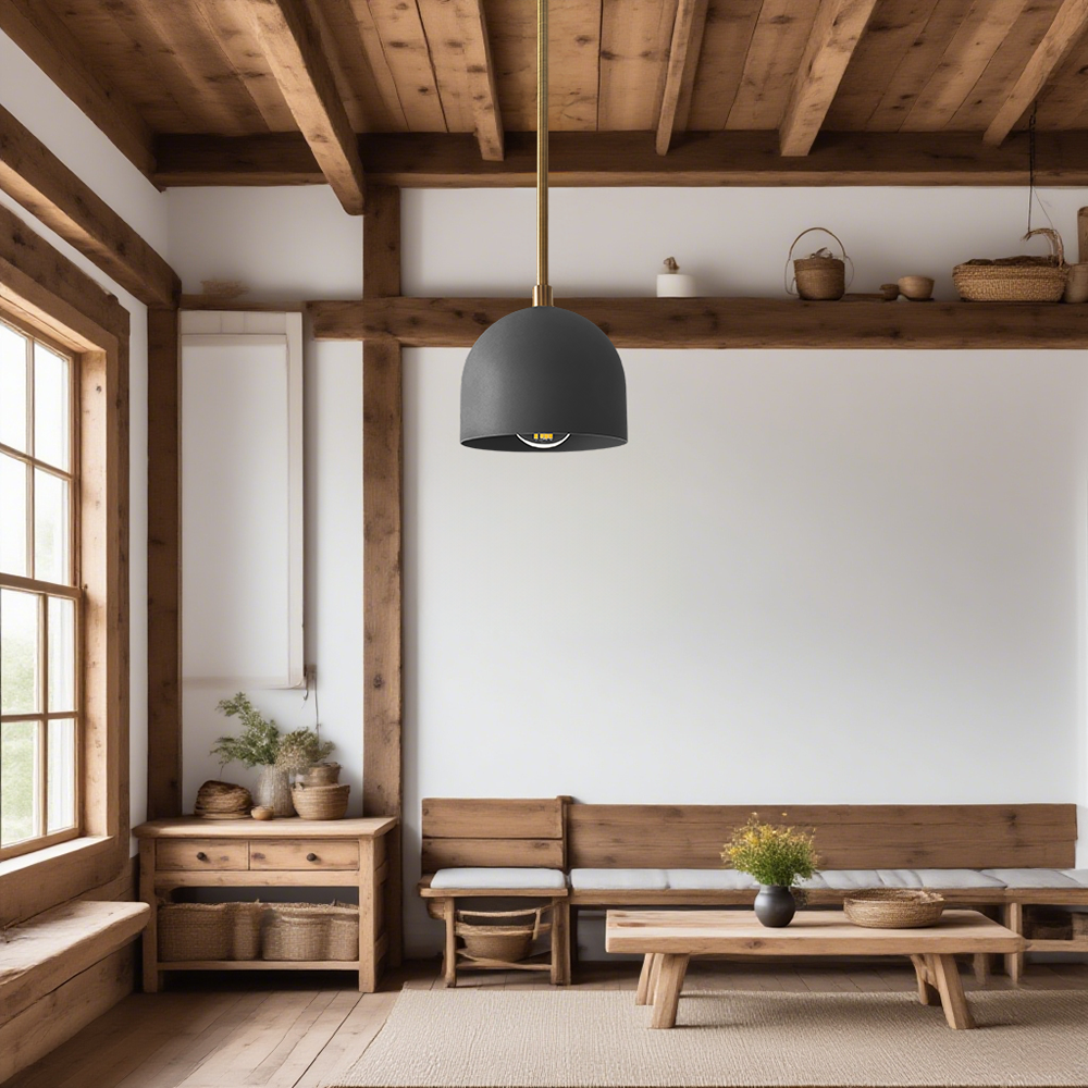 Suspension Farmhouse – Suspension Vanity avec dôme coloré