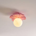 Bild in der Galerieansicht laden, Creme Blüte Blumen Deckenlampe
