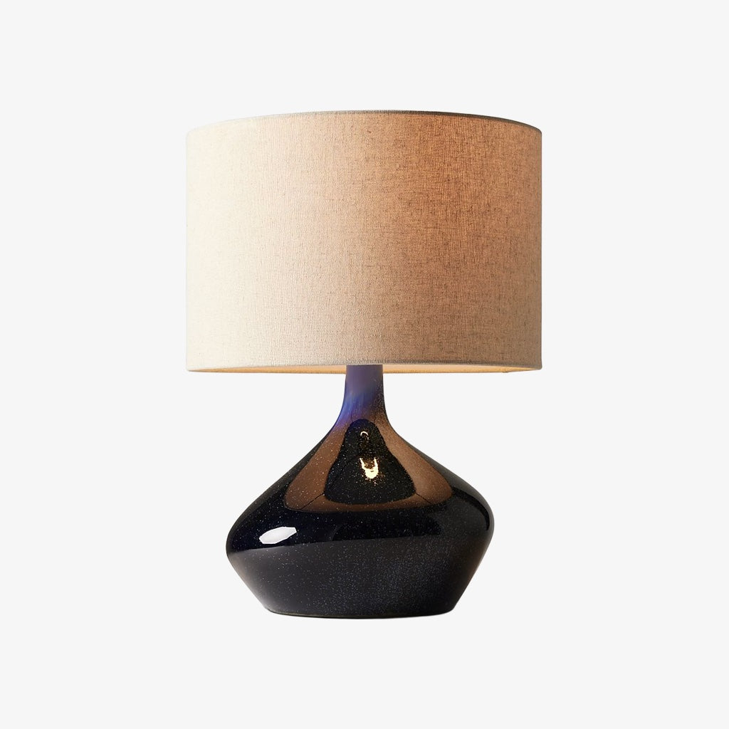 Lumo Asymmetrische Keramikform - Moderne Ambient-Tischlampe für das Wohnzimmer