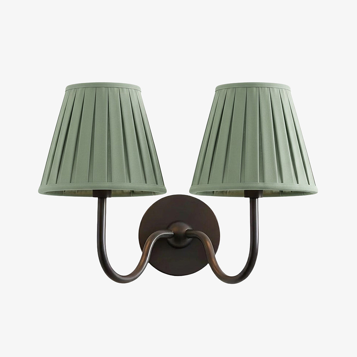 Luvora Fabric Shade Wall Sconce with Drum Shade - Classic Pleated Sconce Light