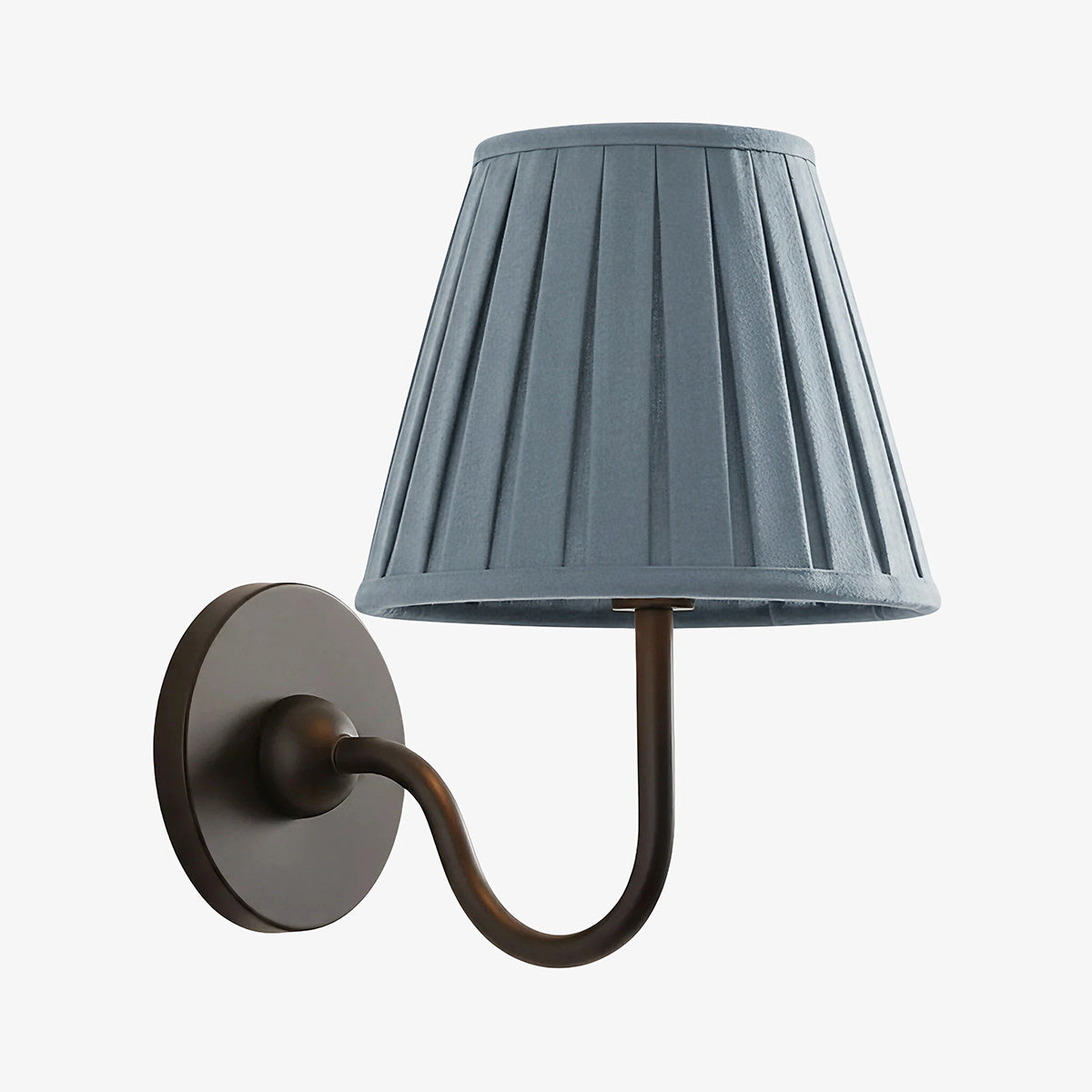 Luvora Fabric Shade Wall Sconce with Drum Shade - Classic Pleated Sconce Light