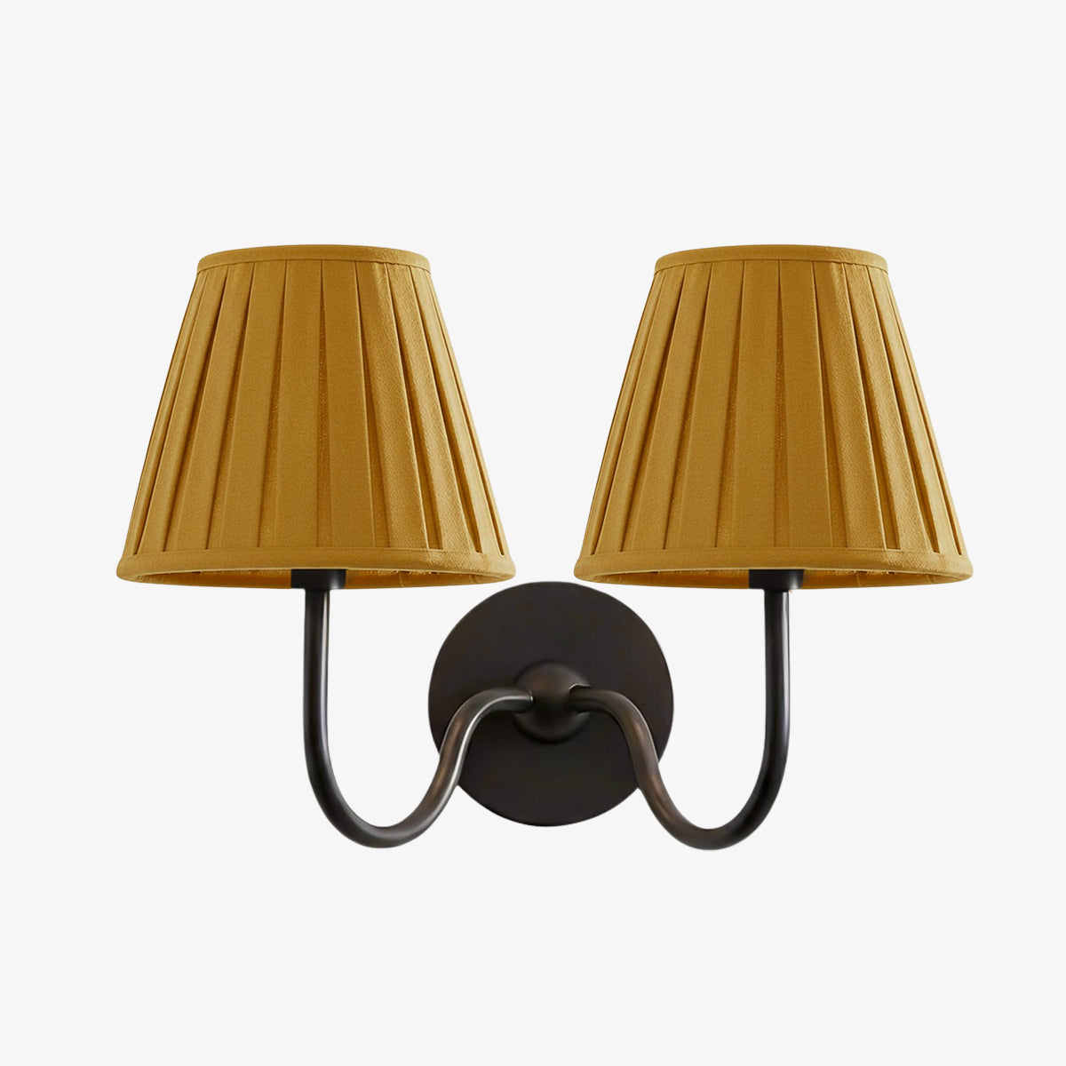 Luvora Fabric Shade Wall Sconce with Drum Shade - Classic Pleated Sconce Light