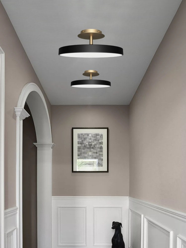 Round Flush Ceiling Lamp — Nordic Minimalist Light for Bedroom & Living