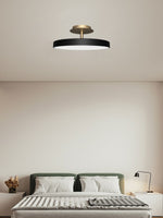 Load image into Gallery viewer, Round Flush Ceiling Lamp — Nordic Minimalist Light for Bedroom &amp; Living
