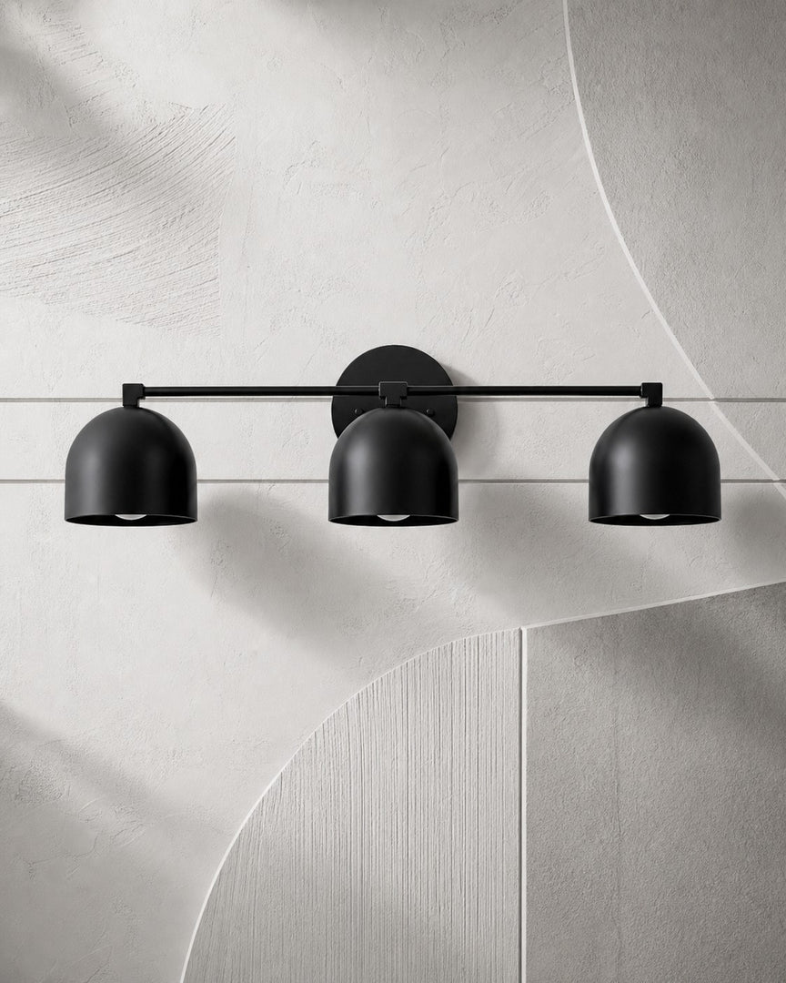 Metio Dome Vanity Wall Light – Mid-Century Fixture for Bathroom