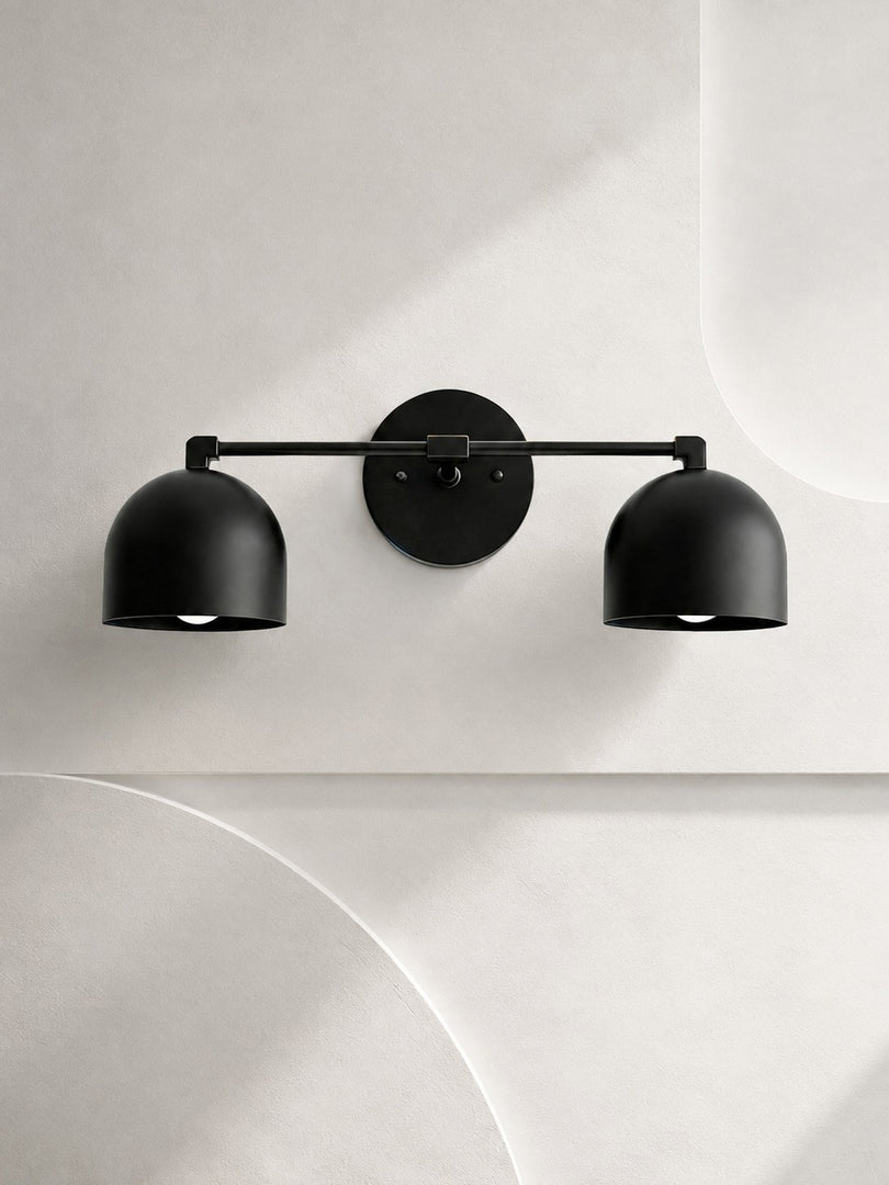 Metio Dome Vanity Wall Light – Mid-Century Fixture for Bathroom