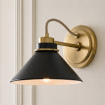 Bild in Gallery-Viewer laden, Aurenza Gebogene Arm Globe Wandlampe – Moderne Industrielle Wandleuchte für Badezimmer, Schlafzimmer und Flur