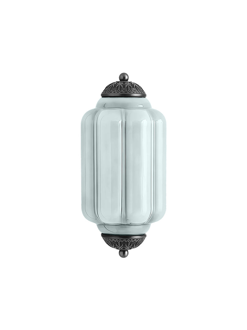 Applique murale vintage en verre laiteux Eloise pour chevet, couloir 