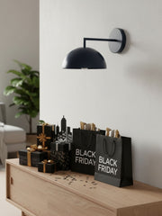 Metio Dome Minimalist Wall Lamp – Contemporary Colorful Wall Sconce for Bedroom