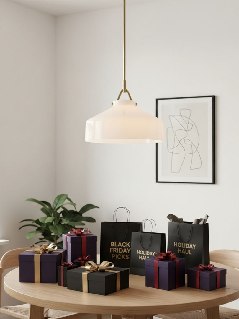 Suspension en métal Morandi de style nordique Hanton — Luminaire minimaliste nordique 