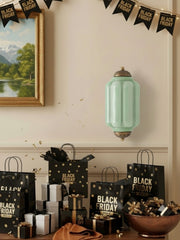 Eloise Vintage Scalloped Milk Glass Wall Sconce - Modern Accent Lighting for Bathroom and Bedroom