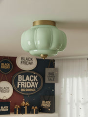 Retro Milk Semi Flush Mount Eloise Ceiling Light