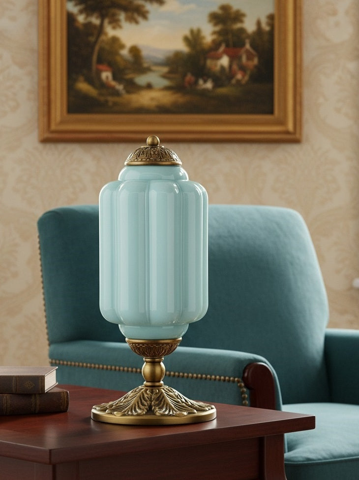 Vintage Glas Eloise Tischlampe