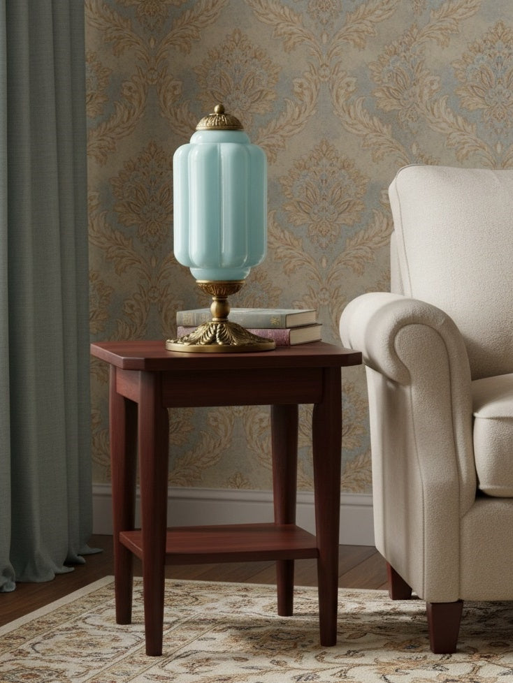 Vintage Glas Eloise Tischlampe