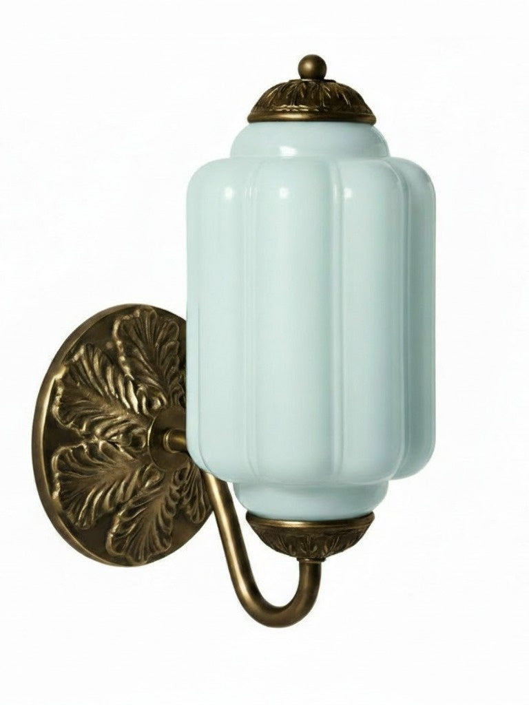 Vintage Milk Glass Sconce Bedside Hallway Eloise Wall Sconce