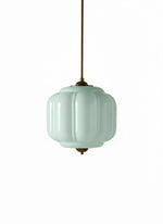 Load image into Gallery viewer, American Vintage Cream Glass Shade Shaped Eloise Chandelier
