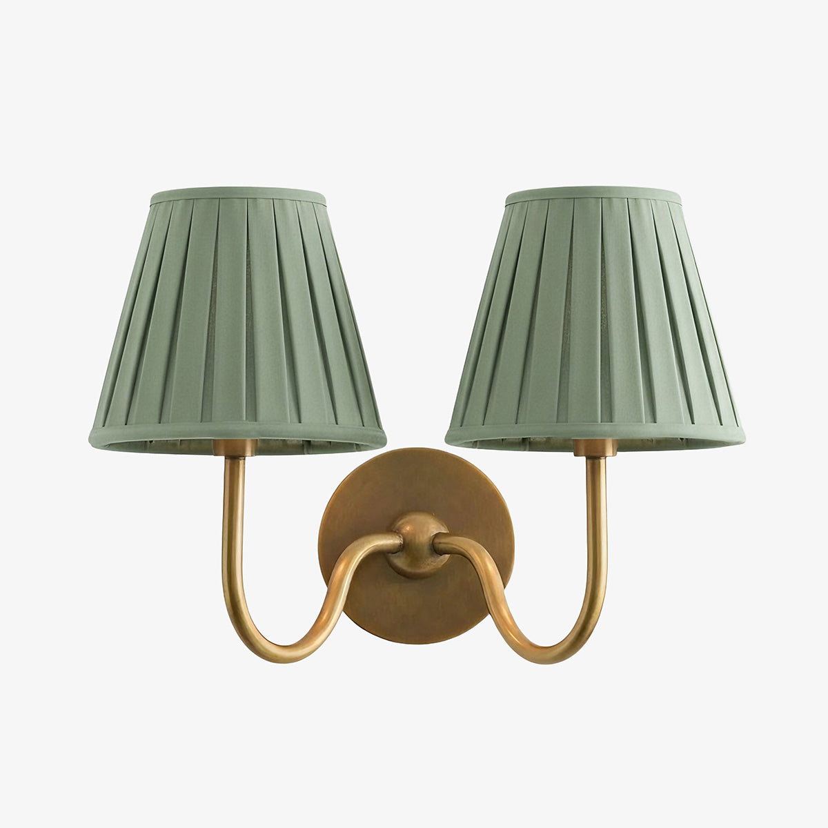 Luvora Fabric Shade Wall Sconce with Drum Shade - Classic Pleated Sconce Light