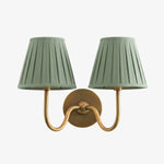 Load image into Gallery viewer, Luvora Fabric Shade Wall Sconce with Drum Shade - Classic Pleated Sconce Light