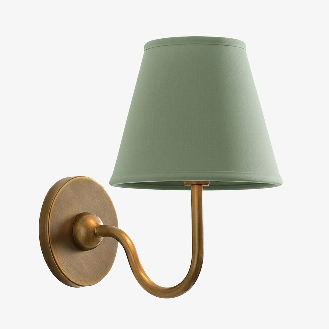 Luvora Fabric Shade Wall Sconce with Drum Shade - Classic Pleated Sconce Light