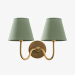 Load image into Gallery viewer, Luvora Fabric Shade Wall Sconce with Drum Shade - Classic Pleated Sconce Light