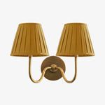 Load image into Gallery viewer, Luvora Fabric Shade Wall Sconce with Drum Shade - Classic Pleated Sconce Light