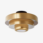 Charger l'image dans la visionneuse de galerie, Lampe Plafonnier Sculpturale à Trois Niveaux Malero de Style Bauhaus pour Salon et Chambre