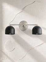 Load image into Gallery viewer, Metio Dome Vanity Wall Light – Mid-Century Fixture for Bathroom