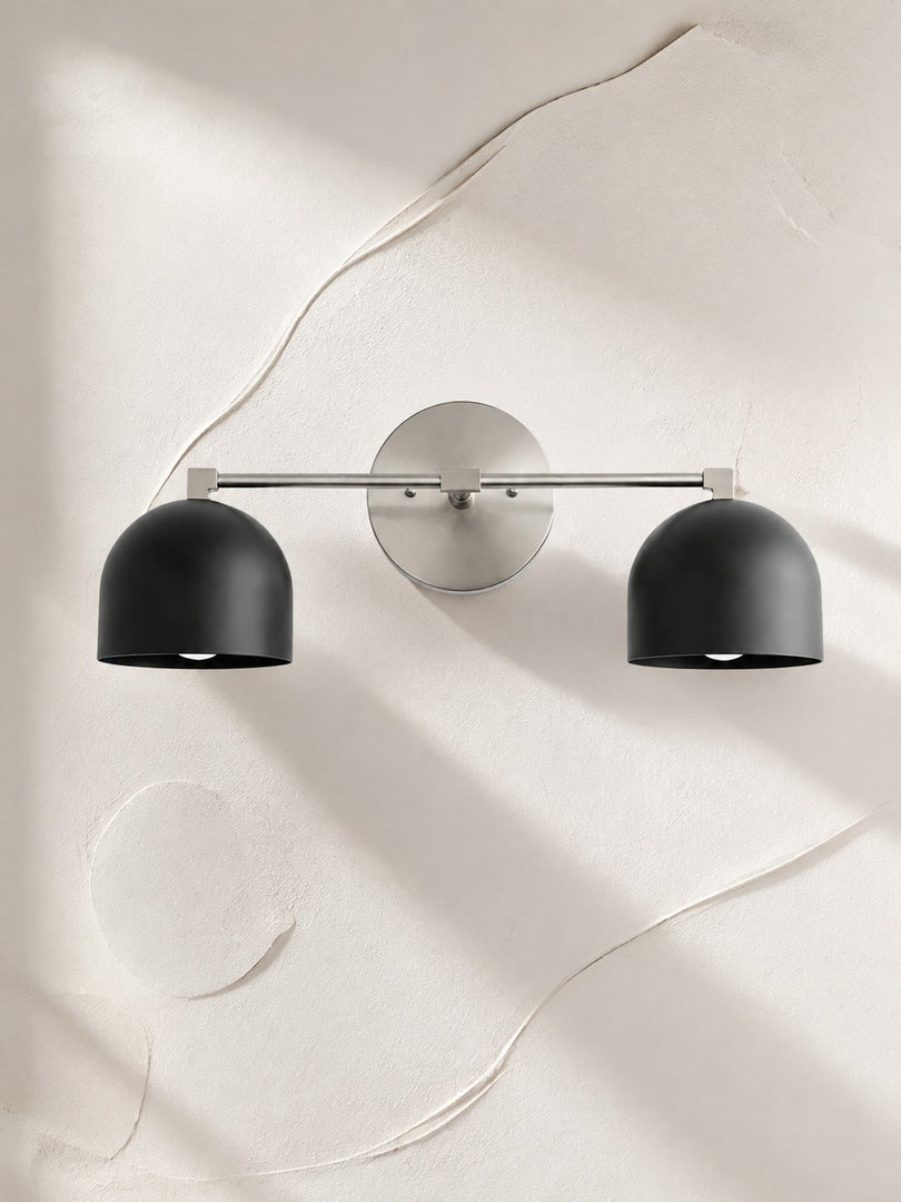 Metio Dome Vanity Wall Light – Mid-Century Fixture for Bathroom