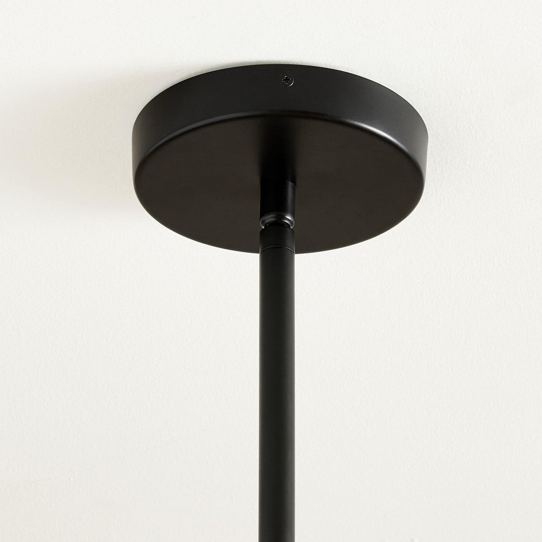 Lámpara colgante de exterior de vidrio Ferrix - Iluminación industrial para porches delanteros