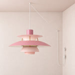 Bild in Gallery-Viewer laden, Modern Multilayer Colorful Plug‑in Swag Pendant Light - Metal Hanging Lamp