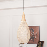 Bild in Gallery-Viewer laden, Woven Rattan Wood Plug-In Pendant Light