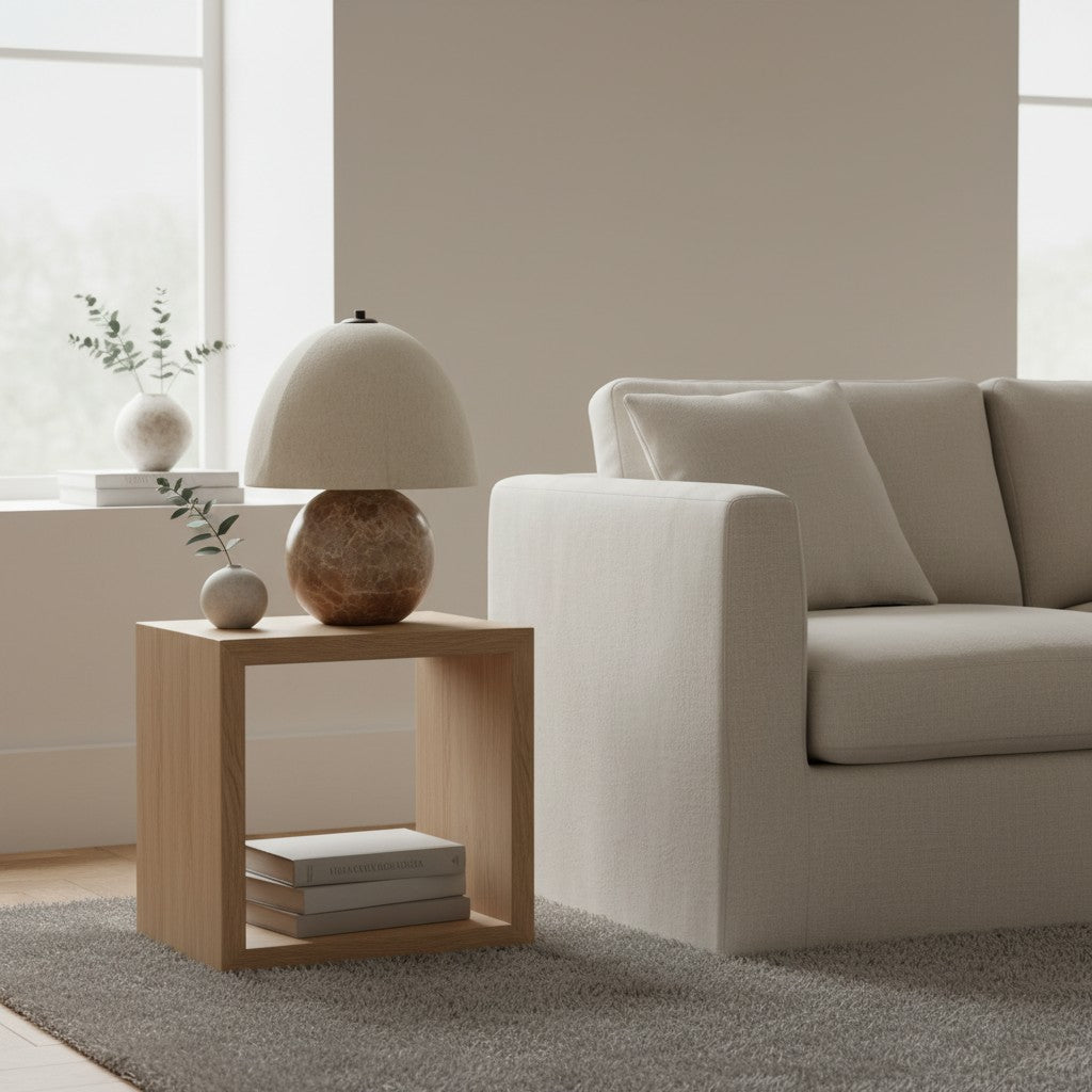 Cordove Artistic Sphere-Base Contemporary Table Lamp for Bedside and Study