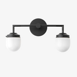 Charger l&#39;image dans la visionneuse de galerie, Opalume Glass Double Vanity Light - Vintage Style Bathroom Double Wall Lighting
