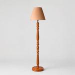 Load image into Gallery viewer, Vintage Solid Wood Floor Lamp with Optional Side Table