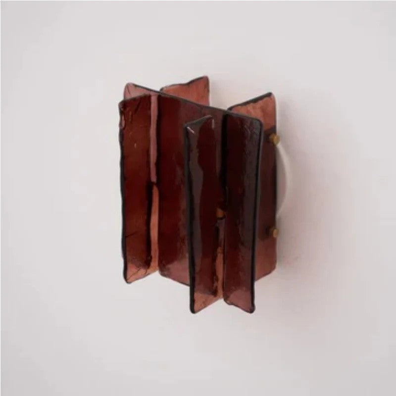 Applique murale architecturale Verdura avec panneau en verre