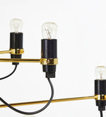 Bild in Gallery-Viewer laden, Tendrila Zeitgenössischer Mehrfachleuchter – Industrieinspirierte Metallaufhängung für Aufenthaltsräume N01