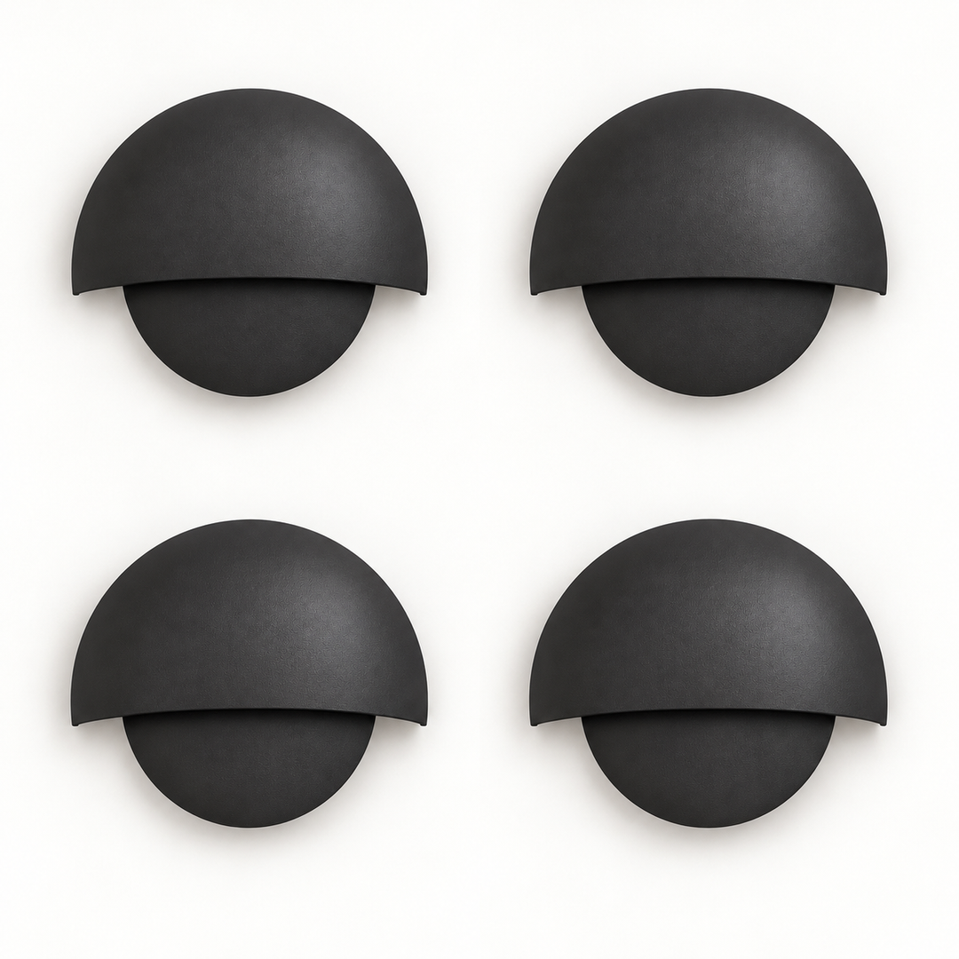 Downward Beam Half Dome Aluminium Wall Light