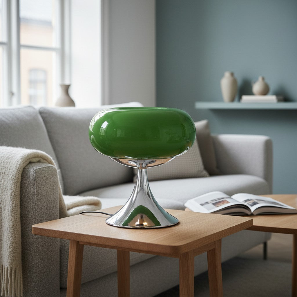 Lampe de table arrondie Verdoma style art moderne - Utilisation chambre salon
