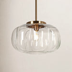Charger l'image dans la visionneuse de galerie, Ribbed Glass Single-Light Dome Pendant Light
